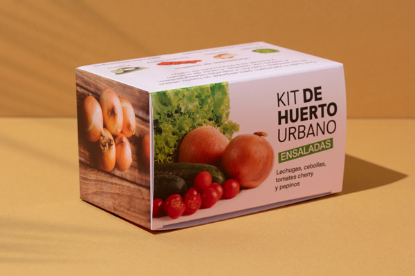 Eco-friendly planting kit in retail format for large retailers